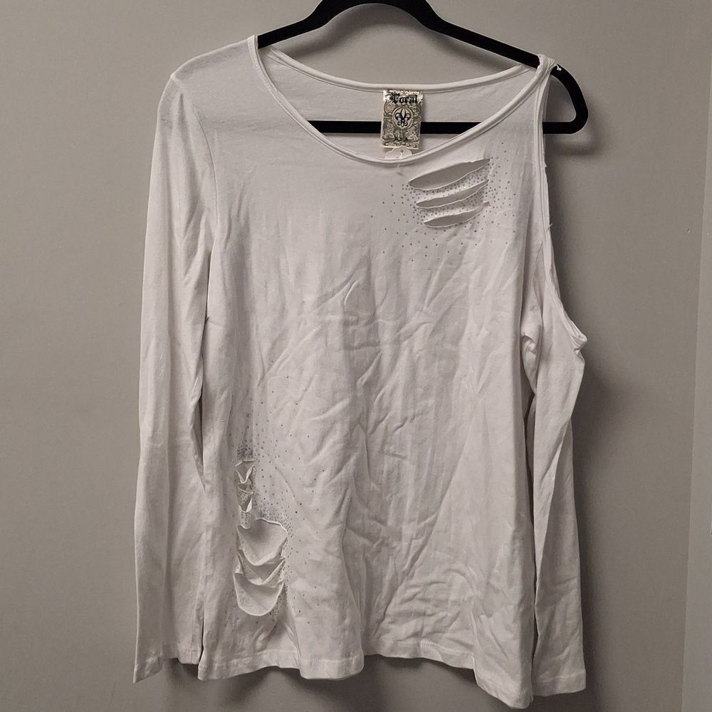 Vocal USA White Long/Sleeveless Tee